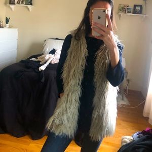 Charlotte Russe furry vest